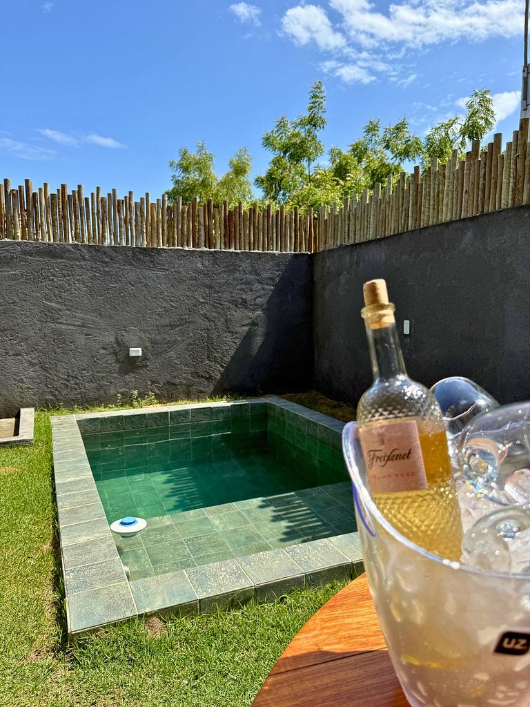 MHV Milagres - Studio Guadalupe 07, Quarto & Sala com Piscin