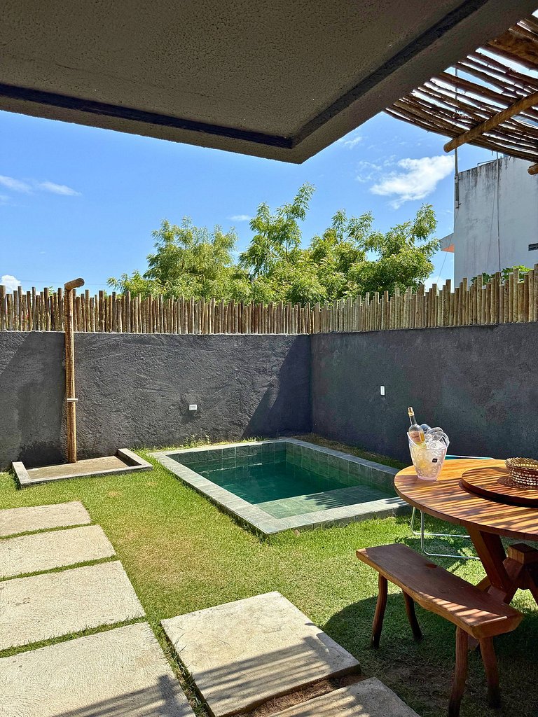 MHV Milagres - Studio Guadalupe 07, Quarto & Sala com Piscin