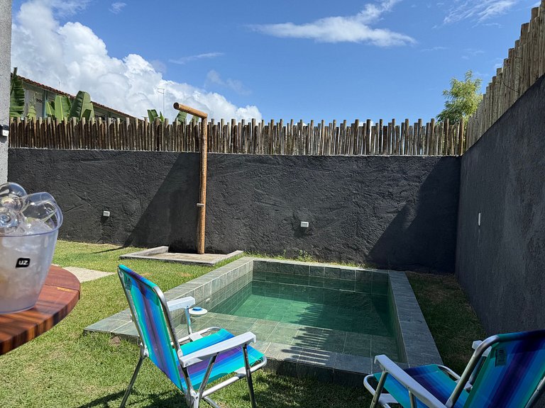 MHV Milagres - Studio Guadalupe 07, Quarto & Sala com Piscin