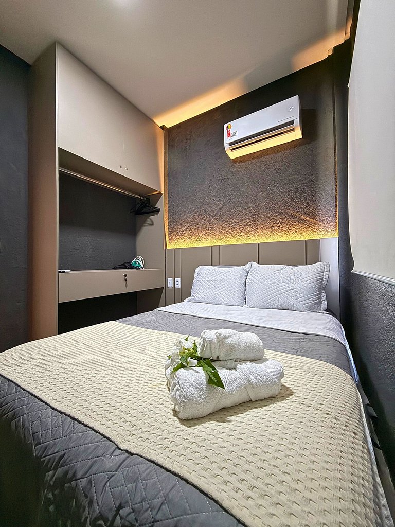 MHV Milagres - Studio Guadalupe 05, private bedroom and livi