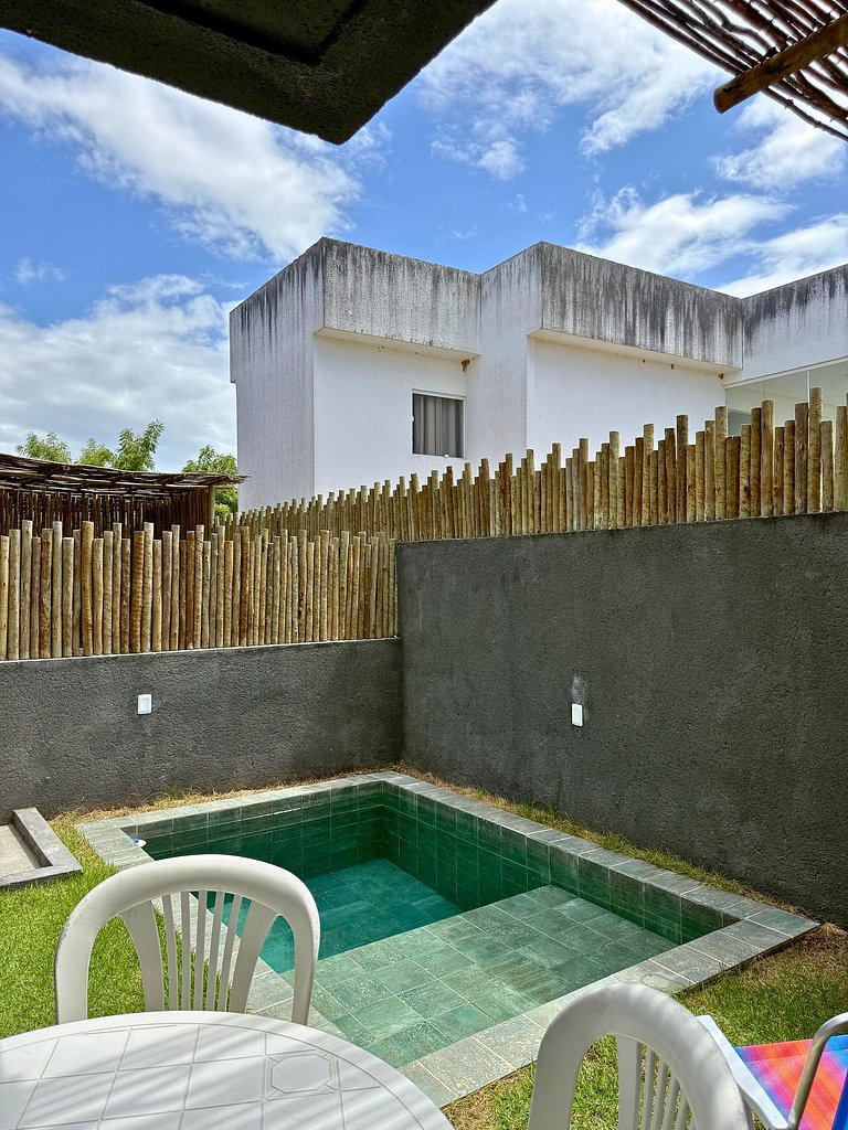 MHV Milagres - Studio Guadalupe 05, private bedroom and livi