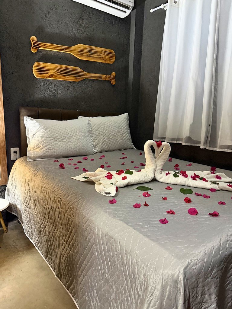 MHV Milagres - Studio Guadalupe 07, Quarto & Sala com Piscin