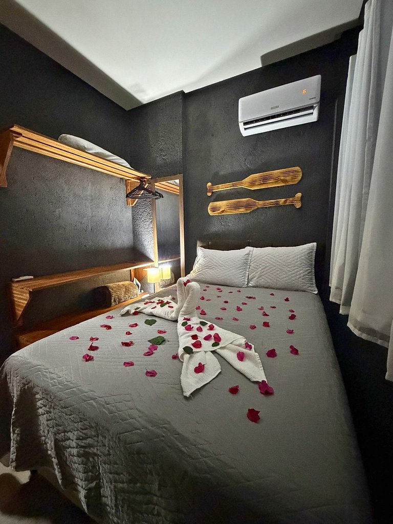 MHV Milagres - Studio Guadalupe 07, Quarto & Sala com Piscin