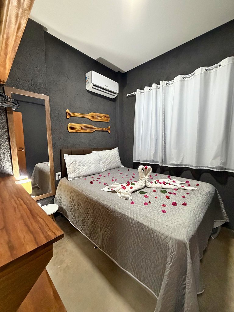 MHV Milagres - Studio Guadalupe 07, Quarto & Sala com Piscin