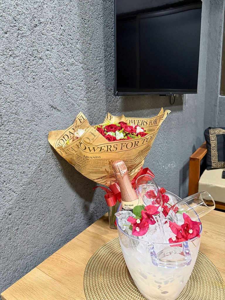 MHV Milagres - Studio Guadalupe 07, Quarto & Sala com Piscin